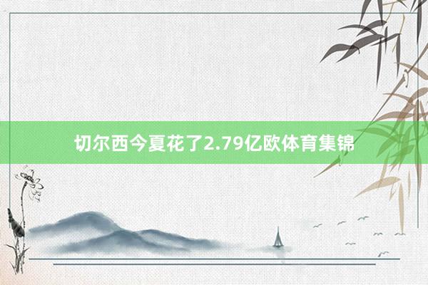切尔西今夏花了2.79亿欧体育集锦
