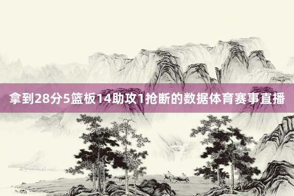 拿到28分5篮板14助攻1抢断的数据体育赛事直播