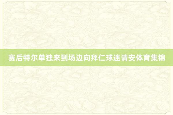 赛后特尔单独来到场边向拜仁球迷请安体育集锦