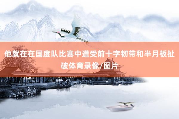 他就在在国度队比赛中遭受前十字韧带和半月板扯破体育录像/图片