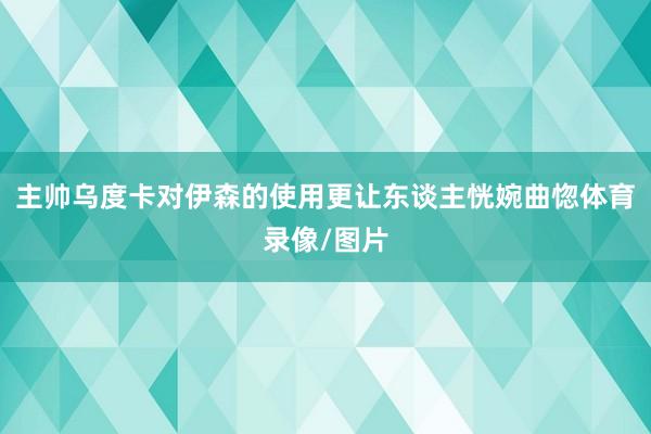主帅乌度卡对伊森的使用更让东谈主恍婉曲惚体育录像/图片