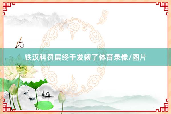 铁汉科罚层终于发轫了体育录像/图片