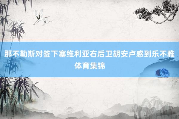 那不勒斯对签下塞维利亚右后卫胡安卢感到乐不雅体育集锦