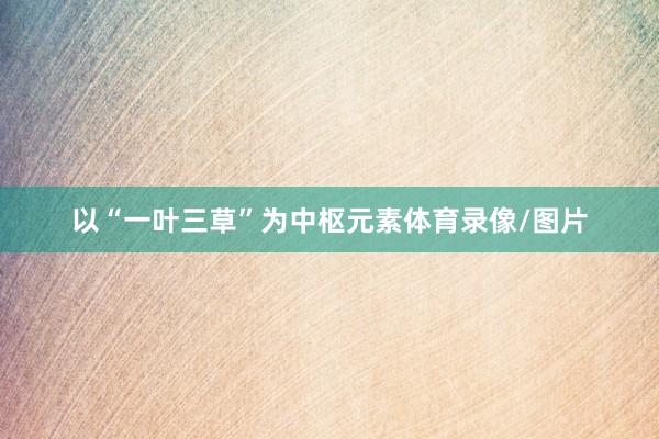 以“一叶三草”为中枢元素体育录像/图片