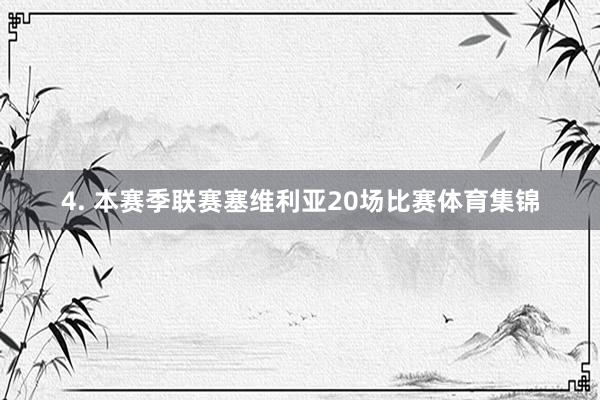 4. 本赛季联赛塞维利亚20场比赛体育集锦