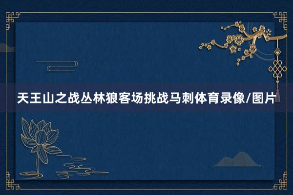 天王山之战丛林狼客场挑战马刺体育录像/图片