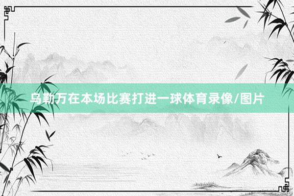 乌勒万在本场比赛打进一球体育录像/图片